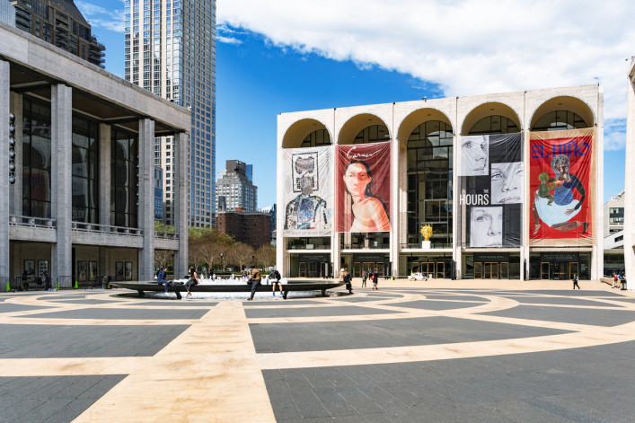 The Metropolitan Opera House at Lincoln Center on the Upper West Side of Manhattan